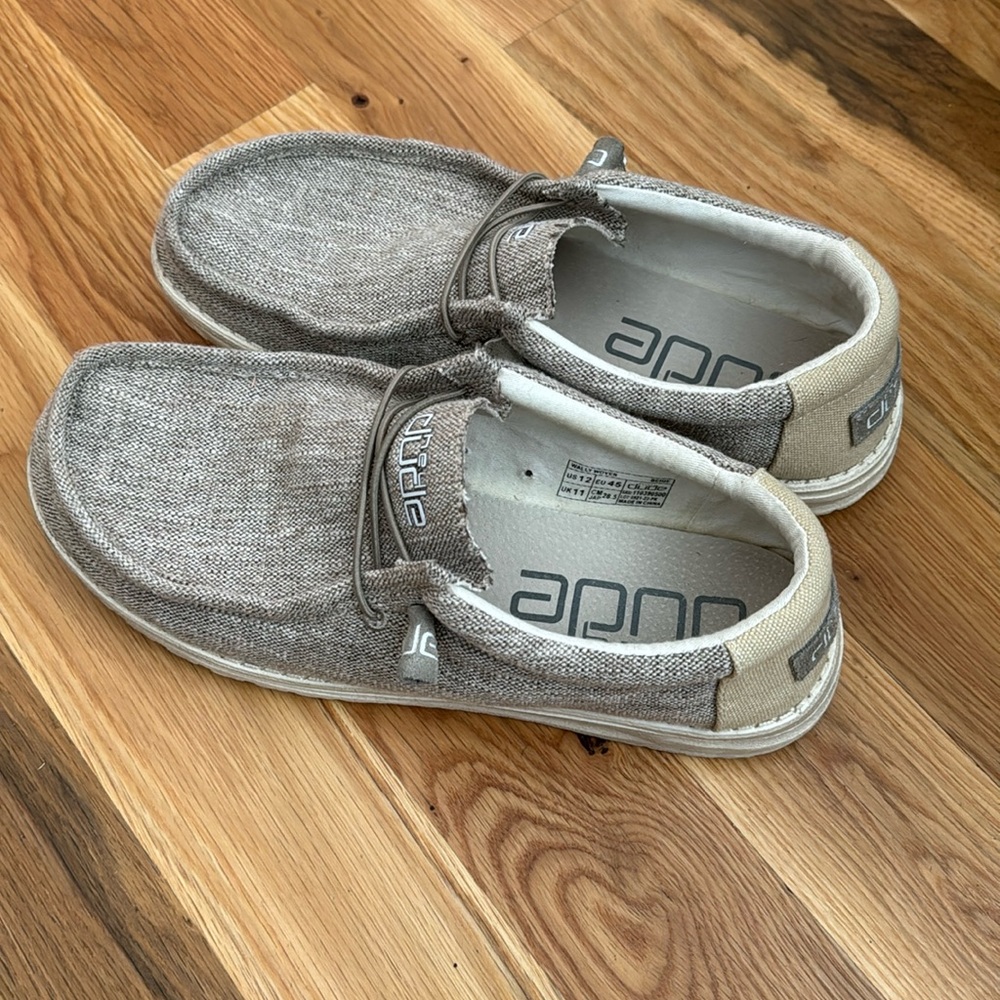 Hey Dude slip on shoes light brown